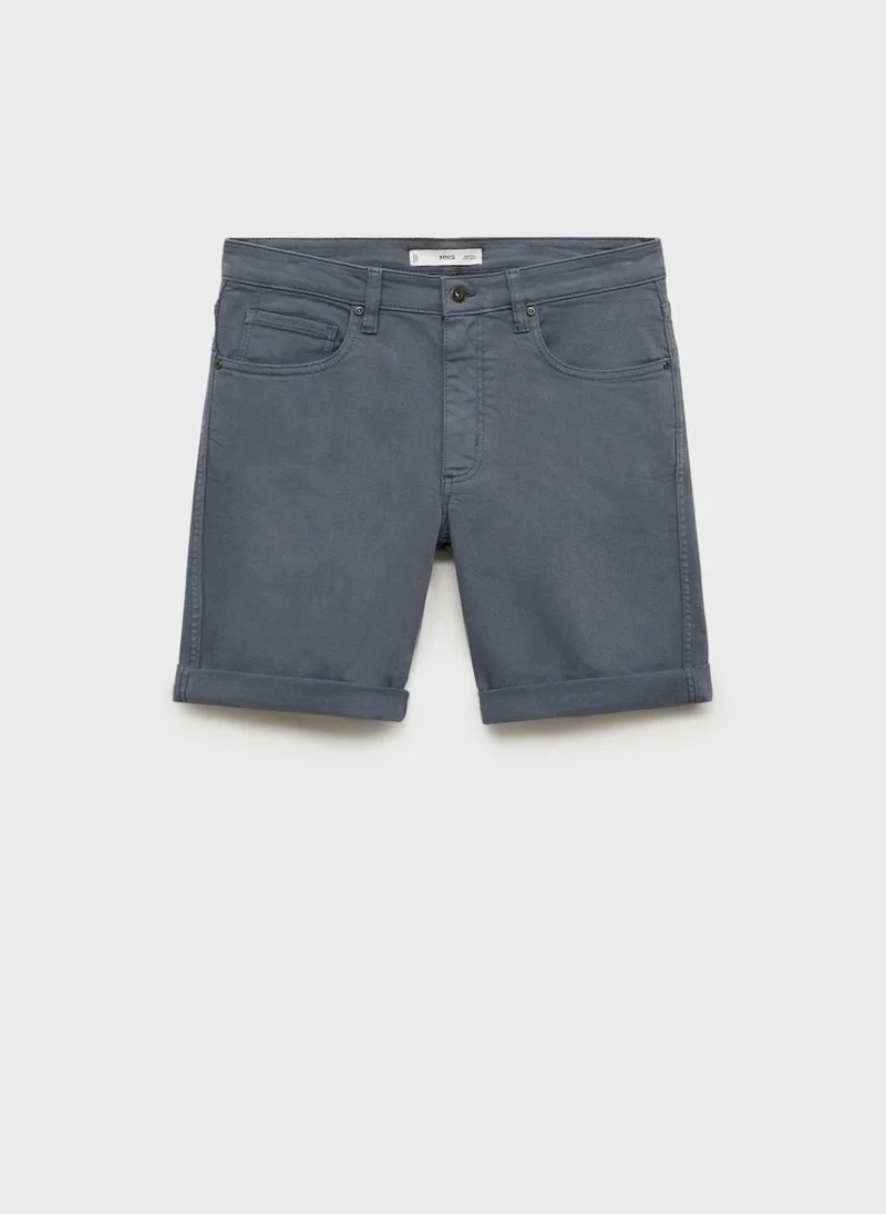 Mango Man  slim fit cotton bermuda shorts for Men | Best Price UAE